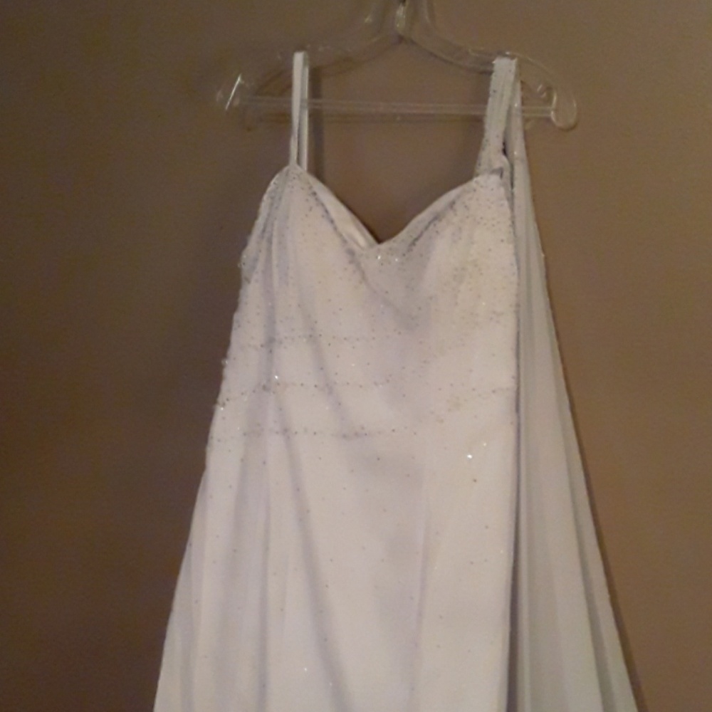 White prom dress